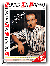 SOS's first issue featured Midge Ure and went on sale mid-October 1985, with a November cover date. SOS's first issue featured Midge Ure and went on sale mid-October 1985, with a November cover date.