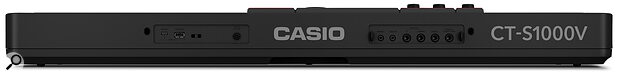 Round the back we find a micro ‘To Host’ USB port and a ‘To Device’ USB A port, 3.5mm headphone and audio in sockets, quarter‑inch audio outputs and a pair of quarter‑inch pedal inputs. Round the back we find a micro ‘To Host’ USB port and a ‘To Device’ USB A port, 3.5mm headphone and audio in sockets, quarter‑inch audio outputs and a pair of quarter‑inch pedal inputs.