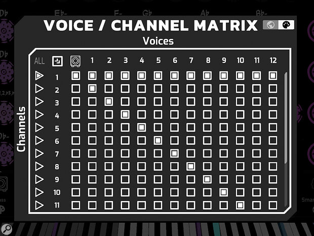 The ability to send out constituent chord notes on different channels is the basis of Cymasphere’s ability to play an orchestral scoring template in one fell swoop, and it’s all easily configurable. The ability to send out constituent chord notes on different channels is the basis of Cymasphere’s ability to play an orchestral scoring template in one fell swoop, and it’s all easily configurable.