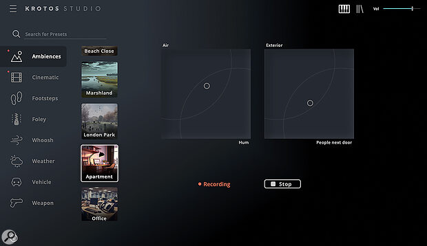 Krotos Studio’s category‑based presets make it easy to find the sound elements required for a specific task. Krotos Studio’s category‑based presets make it easy to find the sound elements required for a specific task.