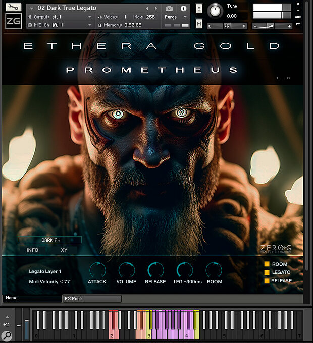 The Zero-G Ethera Gold Prometheus user interface. The Zero-G Ethera Gold Prometheus user interface.